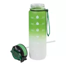 Sticla de apa, Everestus, 2610E18390, 1000 ml, Cu sistem de blocare, Ø79x283 mm, Plastic, Verde
