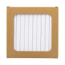 Set 12 creioane, 2509E17768, Everestus, 90x90x9 mm, Lemn, Alb