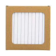   Set 12 creioane, 2509E17768, Everestus, 90x90x9 mm, Lemn, Alb