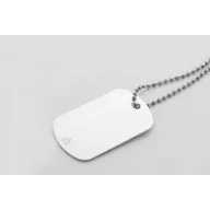   Ecuson pentru animale de companie, 2509E17535, Everestus, 29x50x1 mm, Aluminiu, Metal, Argintiu