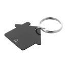 Breloc in forma de casuta, 2509E17792, Everestus, 34x38 mm, Aluminiu, Metal, Negru