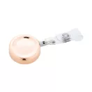 Suport ecuson, 2509E17433, Everestus, Ø30x10 mm, Metal, Roz