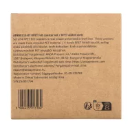   Set 4 coastere, 2509E17988, Everestus, 110x110x20 mm, Poliester, Rosu
