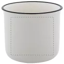 Cana vintage 90 ml, 2509E18037, Everestus, Ø63x52 mm, Ceramica, Alb