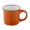 Cana vintage 90 ml, 2509E18035, Everestus, Ø63x52 mm, Ceramica, Portocaliu