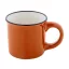 Cana vintage 90 ml, 2509E18035, Everestus, Ø63x52 mm, Ceramica, Portocaliu