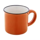 Cana vintage 90 ml, 2509E18035, Everestus, Ø63x52 mm, Ceramica, Portocaliu