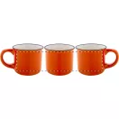 Cana vintage 90 ml, 2509E18035, Everestus, Ø63x52 mm, Ceramica, Portocaliu