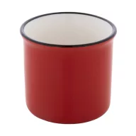   Cana vintage 90 ml, 2509E18036, Everestus, Ø63x52 mm, Ceramica, Rosu