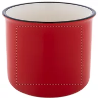   Cana vintage 90 ml, 2509E18036, Everestus, Ø63x52 mm, Ceramica, Rosu