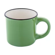   Cana vintage 90 ml, 2509E18034, Everestus, Ø63x52 mm, Ceramica, Verde lime