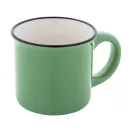 Cana vintage 90 ml, 2509E18034, Everestus, Ø63x52 mm, Ceramica, Verde lime