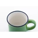 Cana vintage 90 ml, 2509E18034, Everestus, Ø63x52 mm, Ceramica, Verde lime