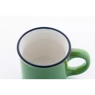   Cana vintage 90 ml, 2509E18034, Everestus, Ø63x52 mm, Ceramica, Verde lime