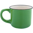 Cana vintage 90 ml, 2509E18034, Everestus, Ø63x52 mm, Ceramica, Verde lime