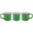 Cana vintage 90 ml, 2509E18034, Everestus, Ø63x52 mm, Ceramica, Verde lime