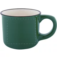   Cana vintage 90 ml, 2509E18032, Everestus, Ø63x52 mm, Ceramica, Verde