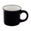 Cana vintage 90 ml, 2509E18030, Everestus, Ø63x52 mm, Ceramica, Negru