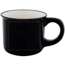 Cana vintage 90 ml, 2509E18030, Everestus, Ø63x52 mm, Ceramica, Negru