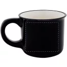 Cana vintage 90 ml, 2509E18030, Everestus, Ø63x52 mm, Ceramica, Negru