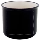 Cana vintage 90 ml, 2509E18030, Everestus, Ø63x52 mm, Ceramica, Negru