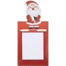 Notepad magnetic cu design de Craciun, 2509E17641, Everestus, 95x202x10 mm, Hartie, Lemn, Rosu