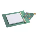 Notepad magnetic cu design de Craciun, 2509E17640, Everestus, 95x202x10 mm, Hartie, Lemn, Verde