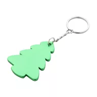   Breloc brad de Craciun, 2509E17701, Everestus, 40x53x3 mm, Aluminiu, Metal, Verde