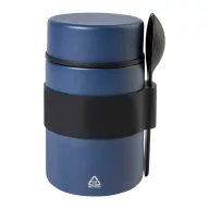   Caserola pentru pranz, Everestus, 2610E17372, 450 ml, Ø85x148 mm, Otel inoxidabil, Polipropilena, Albastru Dark