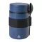 Caserola pentru pranz, Everestus, 2610E17372, 450 ml, Ø85x148 mm, Otel inoxidabil, Polipropilena, Albastru Dark