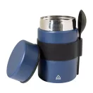Caserola pentru pranz, Everestus, 2610E17372, 450 ml, Ø85x148 mm, Otel inoxidabil, Polipropilena, Albastru Dark