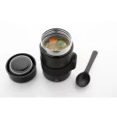 Termos pentru alimente cu lingura, 450 ml, 2509E17718, Everestus, Ø85x148 mm, Otel, Polipropilena, Negru