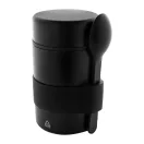 Termos pentru alimente cu lingura, 450 ml, 2509E17718, Everestus, Ø85x148 mm, Otel, Polipropilena, Negru