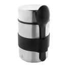 Termos pentru alimente cu lingura, 450 ml, 2509E17719, Everestus, Ø85x148 mm, Otel, Polipropilena, Argintiu
