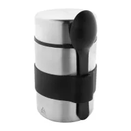   Termos pentru alimente cu lingura, 450 ml, 2509E17719, Everestus, Ø85x148 mm, Otel, Polipropilena, Argintiu