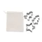 Set 3 forme pentru biscuiti, 2509E17764, Everestus, 150x200 mm, Otel, Argintiu