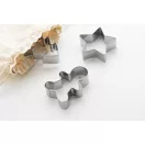 Set 3 forme pentru biscuiti, 2509E17764, Everestus, 150x200 mm, Otel, Argintiu