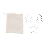   Set 3 forme pentru biscuiti, 2509E17764, Everestus, 150x200 mm, Otel, Argintiu