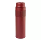 Sticla termos, Everestus, 2610E19270, 550 ml, Cu maner, Ø68x235 mm, Otel inoxidabil, Poliuretan, Rosu