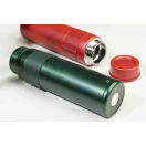 Sticla termos, Everestus, 2610E19269, 550 ml, Cu maner, Ø68x235 mm, Otel inoxidabil, Poliuretan, Verde