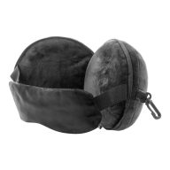   Perna de calatorie, 2509E17542, Everestus, Ø145x100 mm, Poliester, Polipropilena, Negru