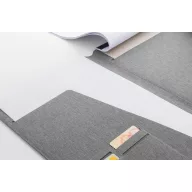   Mapa A4, 2509E18016, Everestus, 242x315x20 mm, Poliester, Lemn, Gri