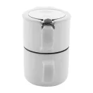 Set ceainic, 430 ml, 2509E17600, Everestus, Ø160x150 mm, Ceramica, Otel, Alb
