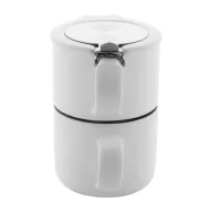   Set ceainic, 430 ml, 2509E17600, Everestus, Ø160x150 mm, Ceramica, Otel, Alb