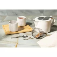   Set ceainic, 430 ml, 2509E17600, Everestus, Ø160x150 mm, Ceramica, Otel, Alb