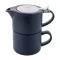 Set ceainic, 430 ml, 2509E17597, Everestus, Ø160x150 mm, Ceramica, Otel, Albastru dark