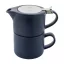 Set ceainic, 430 ml, 2509E17597, Everestus, Ø160x150 mm, Ceramica, Otel, Albastru dark