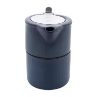   Set ceainic, 430 ml, 2509E17597, Everestus, Ø160x150 mm, Ceramica, Otel, Albastru dark