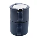 Set ceainic, 430 ml, 2509E17597, Everestus, Ø160x150 mm, Ceramica, Otel, Albastru dark