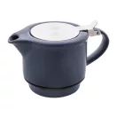 Set ceainic, 430 ml, 2509E17597, Everestus, Ø160x150 mm, Ceramica, Otel, Albastru dark